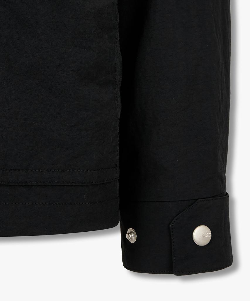 Studio Tomboy [Men] Out-Pocket Collar Contrast Jumper_Black 91M6113112