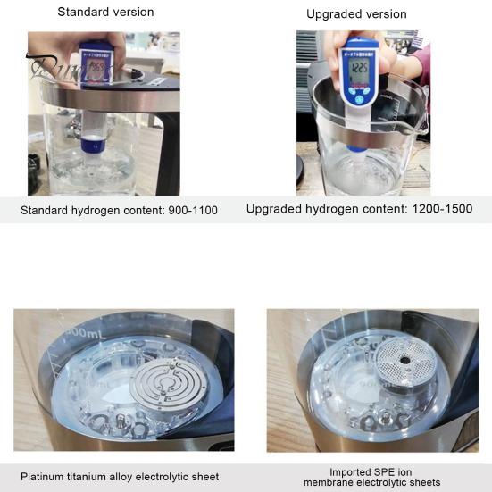 Генератор водородной воды на 2000 мл с подогревом при постоянной температуре, вилка стандарта США, чайник для приготовления водородной воды, уменьшающий воспаление