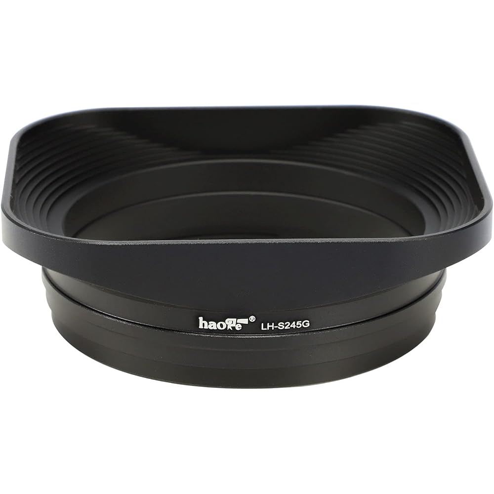 Haoge Metal Square Bayonet Lens Hood for Sony FE 40mm F2.5 G, FE 50mm F2.5 G, FE 24mm F2.8 G, RX1RIII M3, RX1R, RX1RII, R3, RX1M2 Lens Hood with Metal