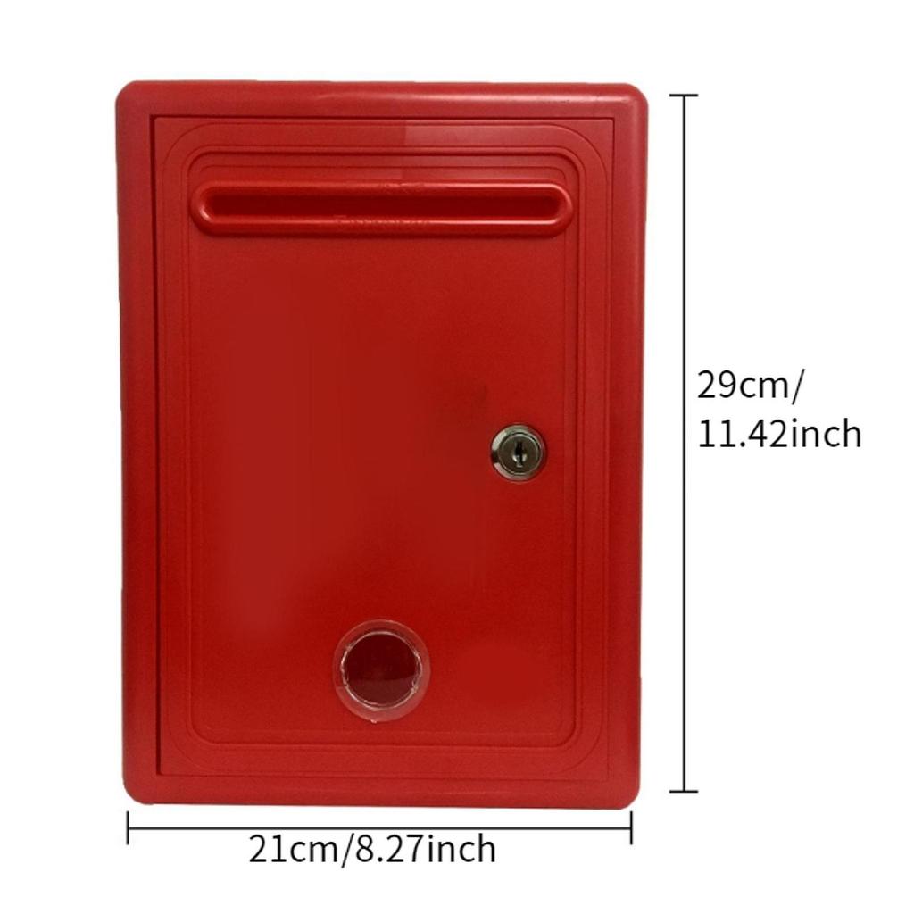 Suggestion Box Ticket Box Ballot Box with Slot and Lock for Home Office Classroom Multipurpose Charity Collection Donation Box