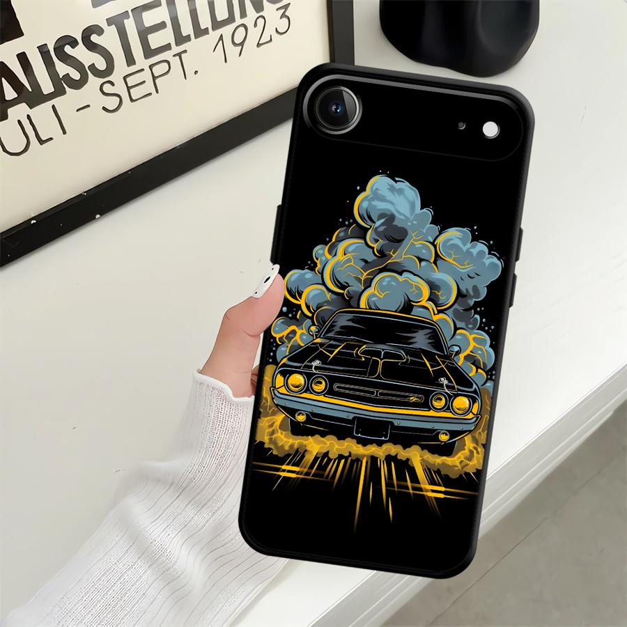 Ретро Мультяшный Автомобильный Чехол для Apple iPhone 17 Pro Max 12 XR XS MAX 14 15 Pro 7 8 16 Air 11 13 Funda Чехол для Телефона