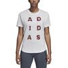 adidas Футболка женская с коротким рукавом Performance Sid Vibe Letter Fashion Удобная Белая DJ1616