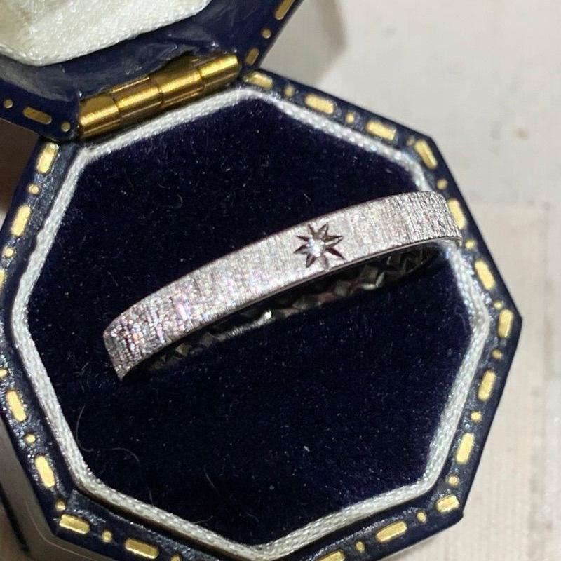 Vintage Antique Brushed Octagram Ring, High Value Design, Niche Real Gold Electroplated Index Finger Ring