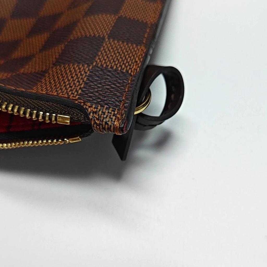 [Pre-Owned] Neverfull Mm Checkered Coated Canvas With Leather Trim Tote Bag - Very Good #W0D97T