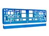 License Plate Frame, Metallic, Blue