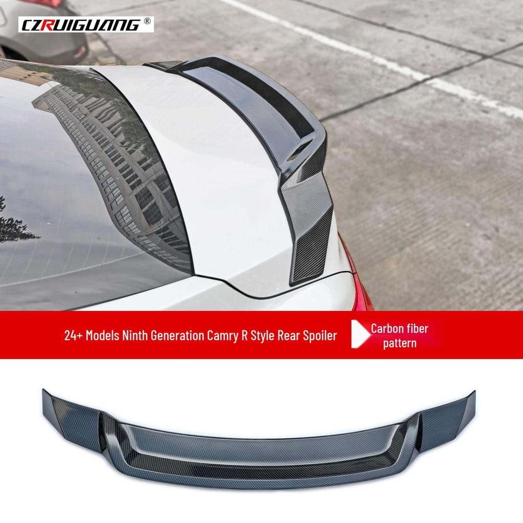 2024 Camry 9th Gen R-style JDM Rear Spoiler: No-Drill Large Wing & Stabilizer Rear Diffuser