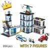 894 шт. Городская серия полицейский участок строительные блоки подходят 60141 набор домашний декор модель MOC сборные кирпичи игрушки для детей подарки