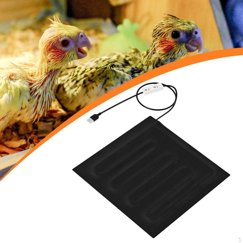 Греющий коврик для рептилий USB Электрический Многоцелевой Коврик для террариума Греющая подушка для змеи птицы