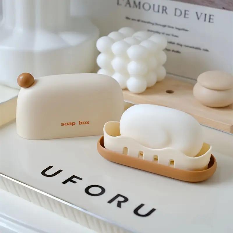 Рождественская форма Дорожная мыльница Герметичная Водонепроницаемая мыльница Креативная мыльница для мытья рук Посвященная портативная мыльница для путешествий и деловых поездок