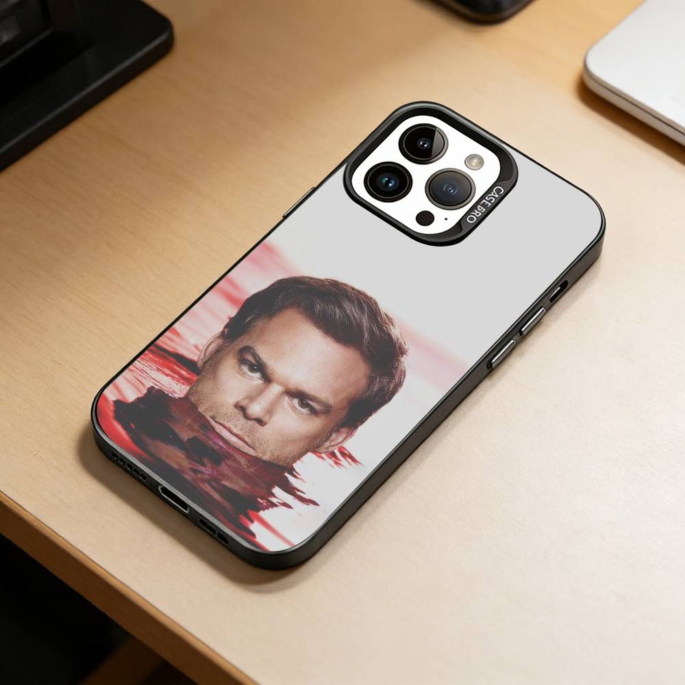 Чехол для телефона с изображением антигероя Декстера Моргана для iPhone 17,16,15,14,13,12,11 Plus,Pro Max,XS, Цветной серебристый чехол Funda Cover