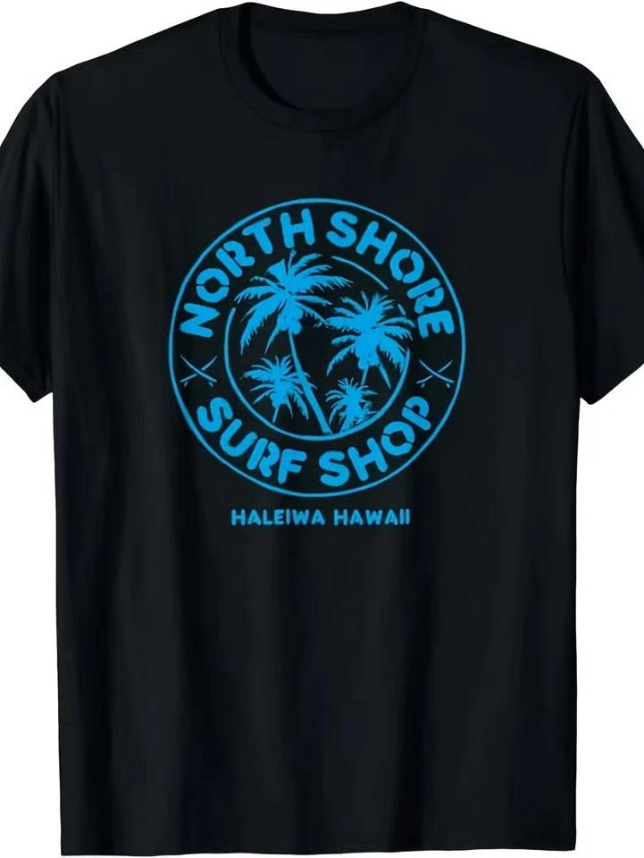 Retro Hawaiian Surf Beach Graphic Men’s T-Shirt