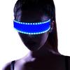 Светящиеся LED Очки для Вечеринки Унисекс Модные Светящиеся Очки для Рейв-Вечеринок Хэллоуина Косплея Солнечные Очки