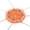 7Pcs Charm Jewelry Orange Best Friends Pizza Slice Pendant Friendship Family Chain Necklace
