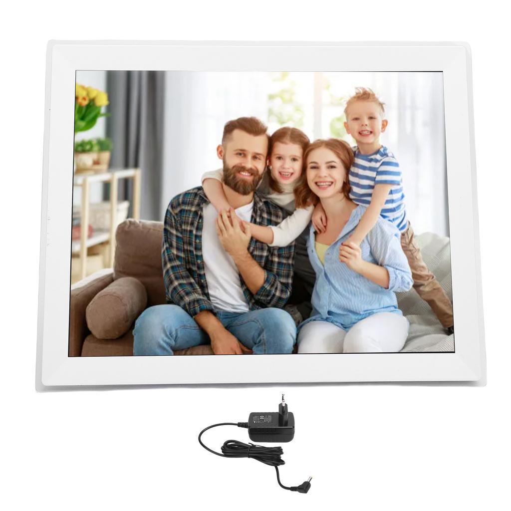 Digital Picture Frame 15 Inch HD Touch Screen 32GB Auto Rotate Wall Mountable WiFi Smart Photo Frame with APP for Photo