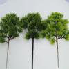 Artificial Pine Needle Branches and Cypress Tree - Green Potted Landscape Decor