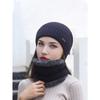 Winter Beanie Hat Scarf Set Warm Knit Skull Cap and Scarf for Men Women Multi-Color
