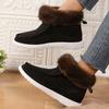 Snow Boots Women's Fleece High-top Women's Shoes 2025 European and American New Winter Fleece Warm Foot Boots Wool Cotton Boots