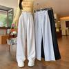 Женские брюки-костюм на весну и осень на кулиске, новые американские, с эластичной талией, драпирующиеся широкие брюки для женщин, маленькие повседневные брюки