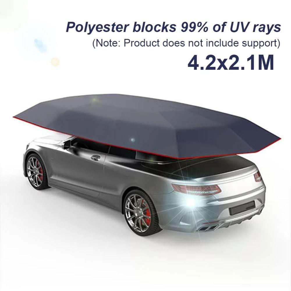 Waterproof Auto Retractable Car Cover Cloth Material Heat Insulation Canopy Outdoor Vehicle