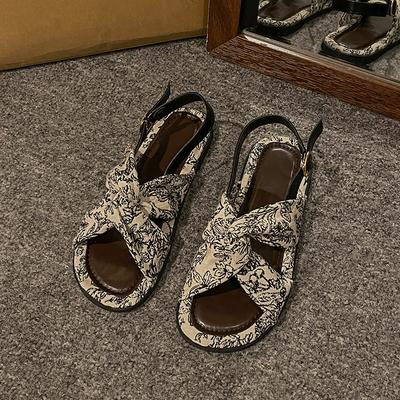 Летняя женская обувь на плоской подошве, пляжные сандалии, уличные универсальные повседневные тапочки, женские сандалии, летние сандалии, модная легкая обувь