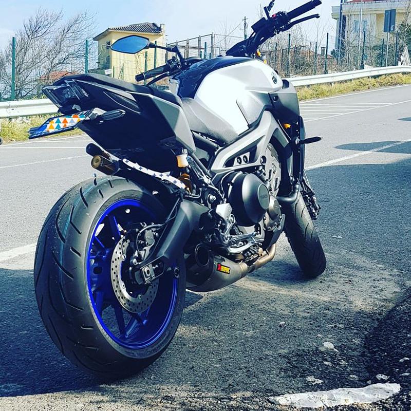 Держатель номерного знака для YAMAHA MT-09 MT09 FZ-09 FZ09 2017-хвостовой аккуратный кронштейн для крепления крыла мотоцикла