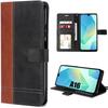 Protective Case - BOOLING - for Samsung Galaxy A16 4G/5G - Synthetic Leather - Shockproof - Two-tone Brown/Black