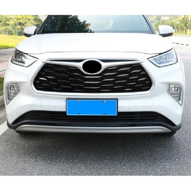 Chrome ABS Style Front Fog Light Lamp Frame 2pcs For Toyota Highlander 2020-2023