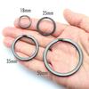 [TUNUKE] titanium Ti ring key ring key ring key hook carabiner Metal fittings lightweight Does not rust high strength (35mm x4 pieces, F black)