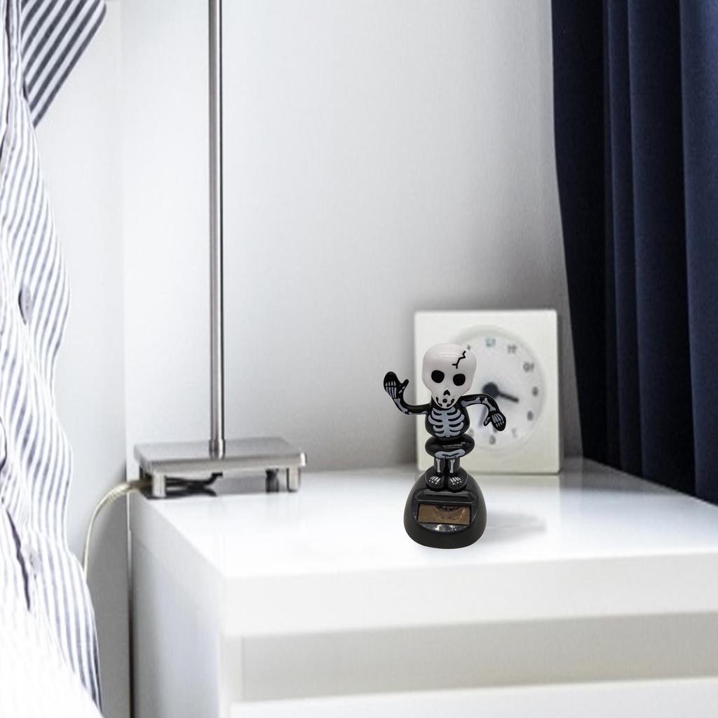 Новый Хэллоуинский подарок Высококачественная солнечная креативная кукла-пародия, качающая головой, украшение для автомобиля, товары для интерьера автомобиля