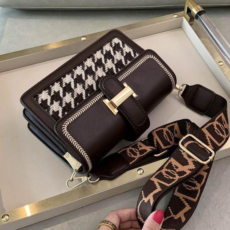 2021 Популярная новая корейская версия Wild Fashion одноплечевой небольшой квадратной сумки Broadband Messenger Bag