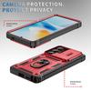 Shockproof Case for Samsung Galaxy S26 Ultra, Slide Camera Cover, 360° Rotating Ring Kickstand, Hard PC+TPU Military Grade Protective Phone Cover