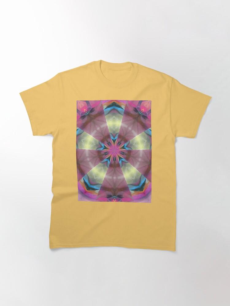 Pentangle Pastel Shades Multicolored Kaleidoscope Pentangle Pattern 12 Classic T-Shirt