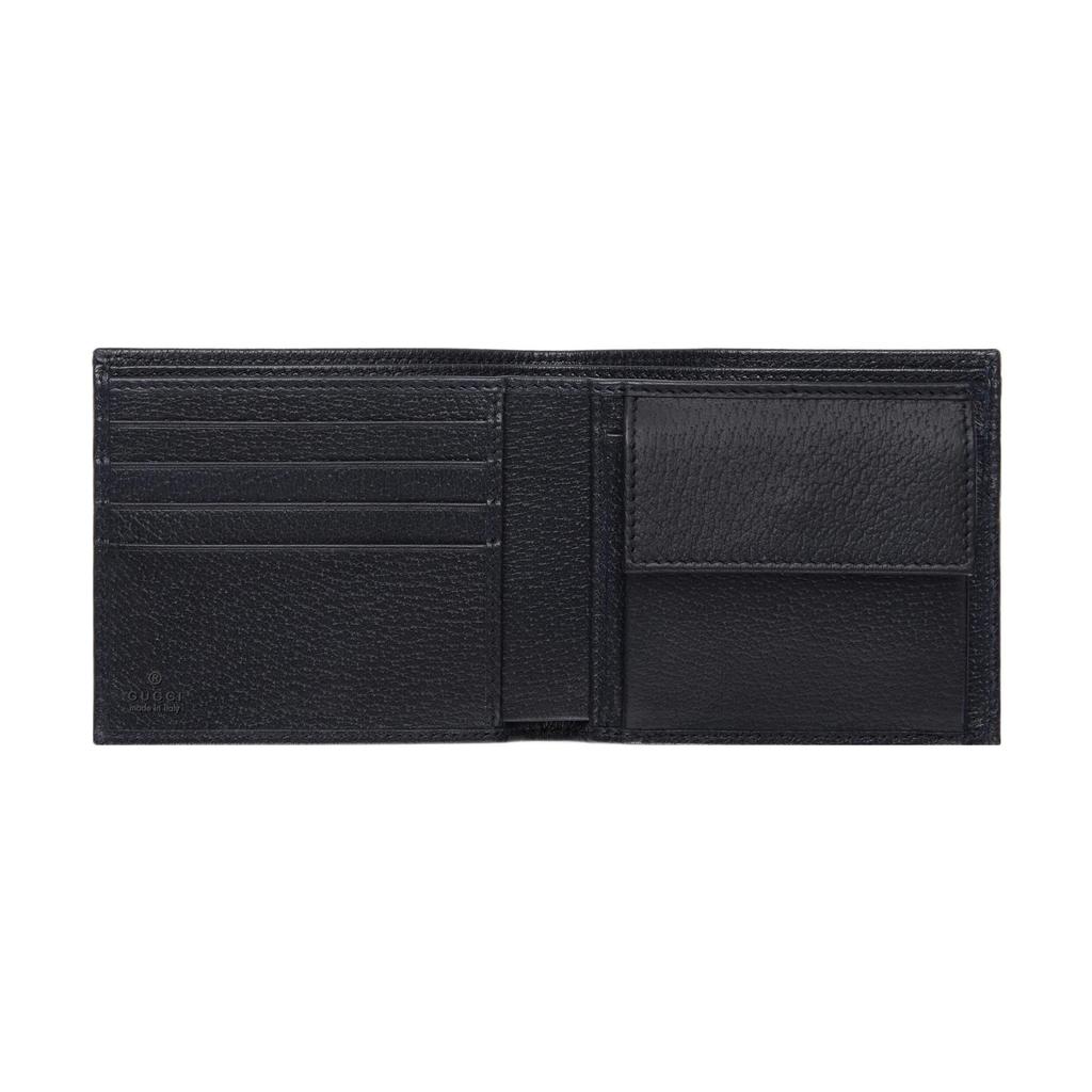Gucci Ophidia Logo Stripe Web Canvas And Leather Wallet Men Wallet Blue Beige 597609-96IWN-4076