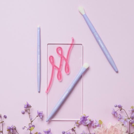 Picasso Collezioni Purple Edition 3-piece Eyeshadow Brush Set, Korean Popular Cosmetic Items