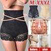 Женское нижнее белье для коррекции фигуры, кружевная машина для коррекции фигуры с двойным управлением, трусики с контролем живота, корректирующее белье с подтяжкой бедер