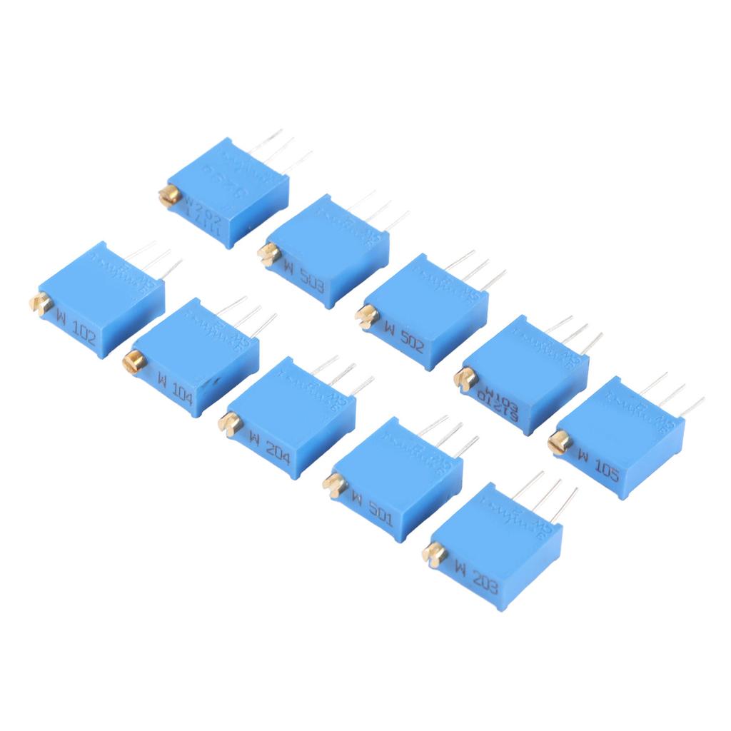 50 шт. 3296 Вт потенциометр регулируемый 500 1K 2K 5K 10K 20K 50K 100K 200K 1M Ом переменный резистор