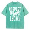 White Respects Locals, Protects Sea Turtles, Men's Cotton Casual T-shirt Design, Street High-end Sports Top S-5XL