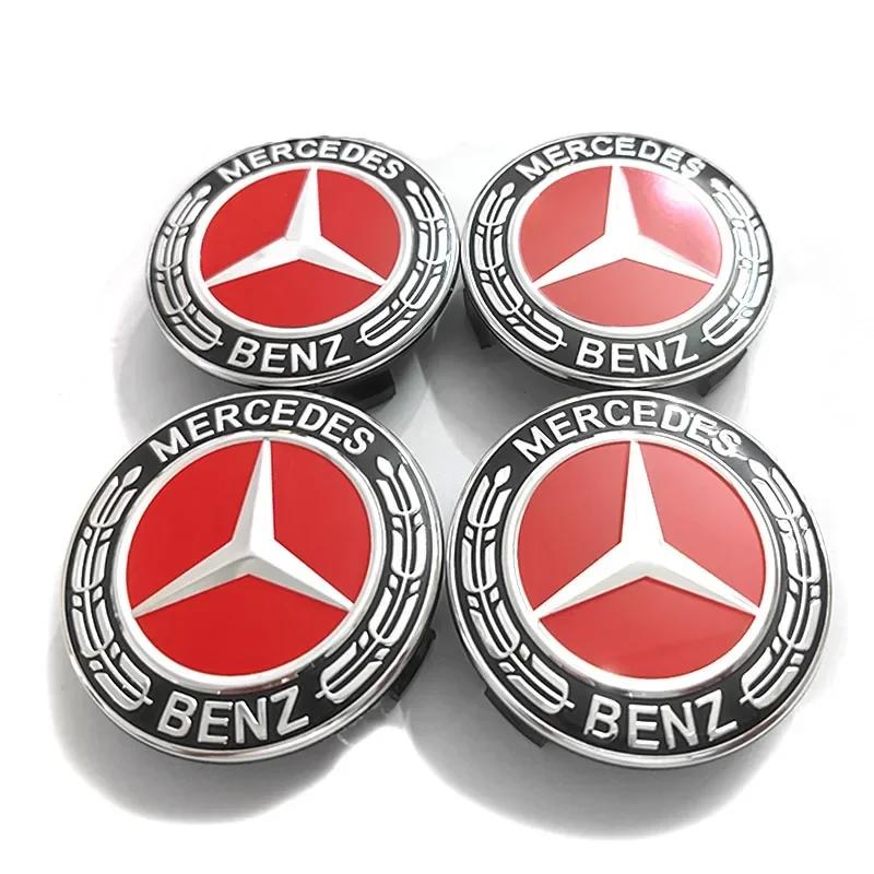 Для Mercedes Benz 4 шт. 75 мм колпачки ступицы колеса Mercedes Benz для Mercedes Benz B/C/E/S Класс A Класс C200L GLC GLK CLA W126 Авто