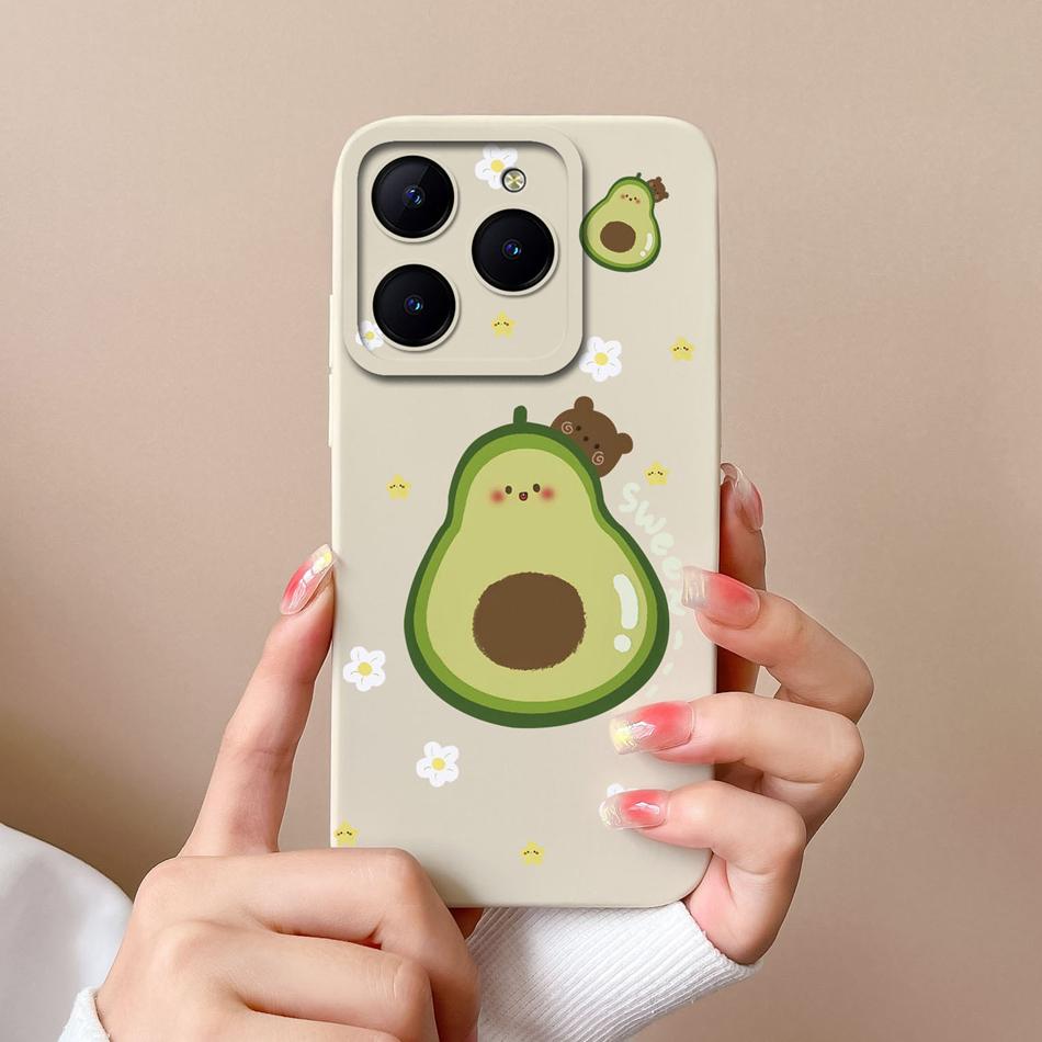 Phone Case For Realme C61 C63 Creative Back Cover For Realme C 61 C 63 Liquid Silicone Funda Full Protection Soft Bumper Cacasa