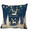 Short Plush Material Pillowcasehome Decor Merry Christmas & Holiday Tree-Patterned Pillows Pattern Cushion Cover Suitable For So
