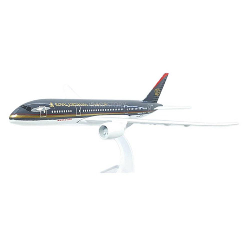 Модель самолета Boeing 787 Royal Jordanian Airlines, литой сплав, 16 см (Серия 111)