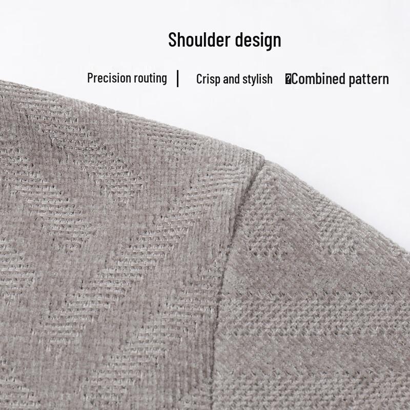 SNOWFLYING Men's Fleece-Lined Thickened Pullover Knit Sweater