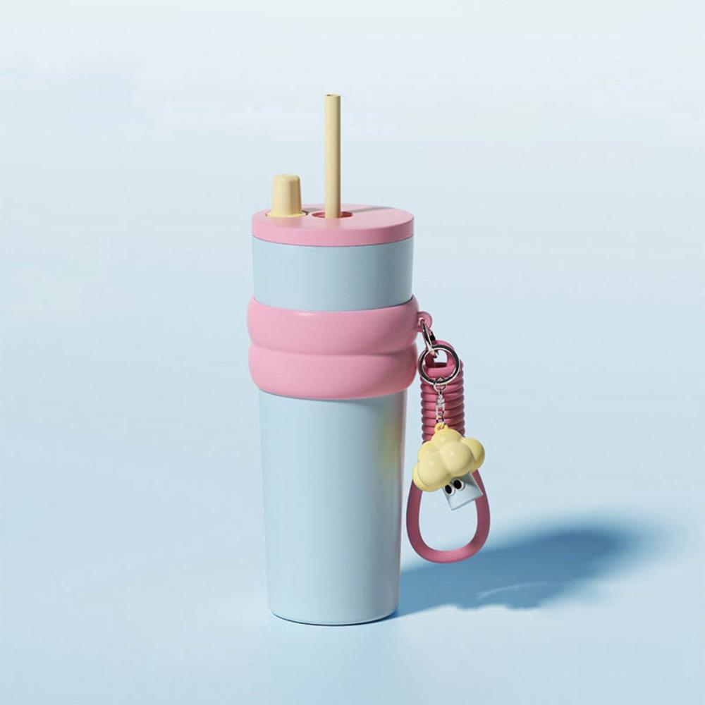 Durable 700ML Thermal Cup Bow 316 Stainless Steel Leak-proof Insulated Water Bottle Gift Vacuum Cup Boys and Girls