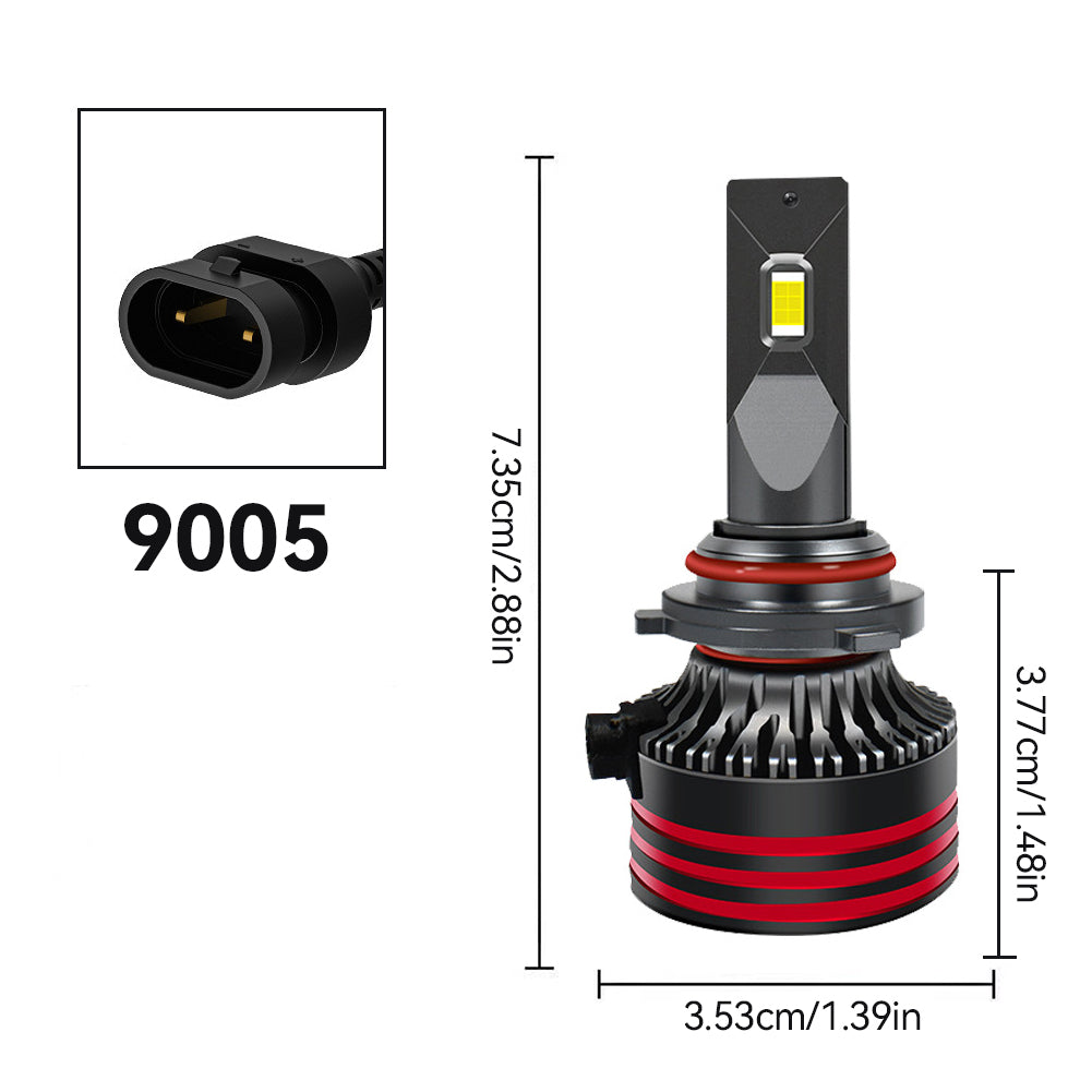 H1 H7 H11 H4 H3 9005 9006 LED Car Headlight Bulbs LED Lamp High Low Beam Bulbs Automobiles Lamp 12000LM 120W Lights White M8pro