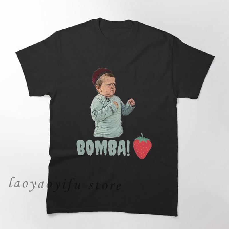 Классическая футболка Hasbulla Fighting Meme, мини-футболка Khabib Blogger, забавные футболки с рисунком, футболка унисекс из полиэстера, кавайная одежда на заказ