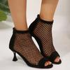 Fashion Mesh Sexy Women High Heels Sandals Open Toe Designer Shoes Party Dress Shoes Trend Fashion Summer New Sandals Sandalias De Mujer