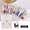 1 Sheet Halloween Series Nail Sticker Pumpkin Lantern Skeleton Spider Vampire Decals For Nail Art DIY Decoration Tools