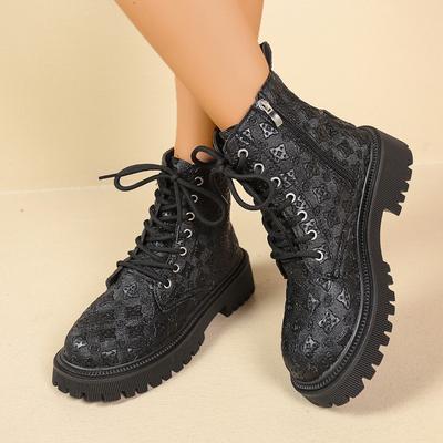 Ботинки Мартина женские осенне-зимние новые с круглым носком, модные ботинки на платформе в стиле локомотив, зимние ботинки, короткие ботинки