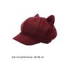 Warmer Beret Hat Short Eaves Duck Tongue Cap Autumn Winter Hat Octagonal Cap  Women Ladies Girl