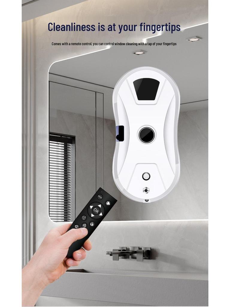 Автоматический робот-очиститель окон с функцией распыления воды